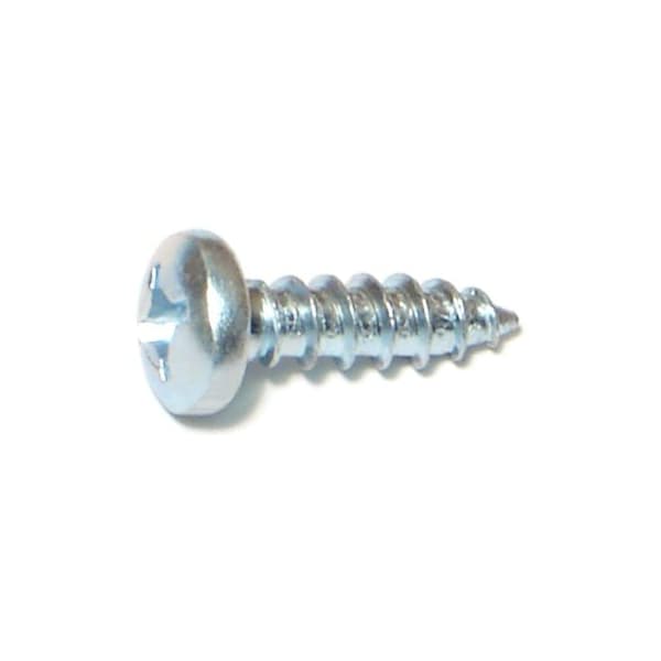 Midwest Fastener Sheet Metal Screw, #12 x 3/4 in, Zinc Plated Steel Pan Head Phillips Drive, 100 PK 03256 - main